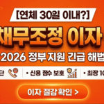 2026년 신속채무조정 이자 감면 혜택 및 신용 점수 보호 신청 가이드 이미지
