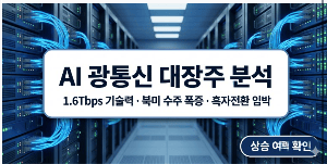 AI 데이터센터 병목 현상 해결을 위한 광통신 관련주 대한광통신 오이솔루션 기술 분석 썸네일